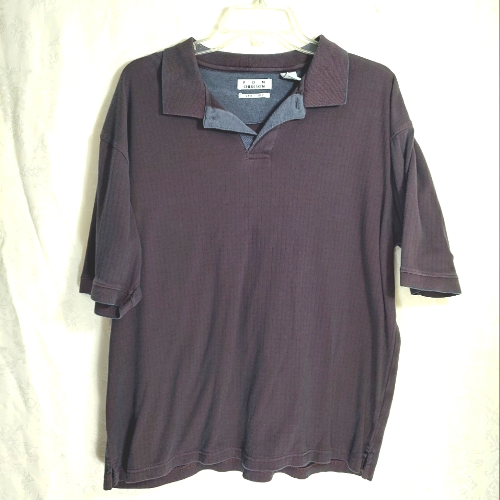 RON Chereskin purple polo   men's L  #569